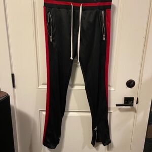 ** vintage ** MNML brand black and red track pants